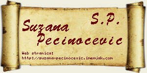 Suzana Pečinoćević vizit kartica